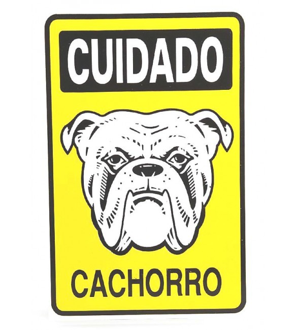 Placa de Sinalização - Cuidado Cachorro - Pacific